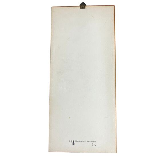 Vintage Dried Brown Floral Design Wall Decor Made In Switzerland - Picture 3 of 4